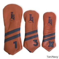 Links & Kings 2-Stripe Head Cover 8 Links & Kings 2-Stripe Head Cover -Lightning Golf Shop LIK0034d