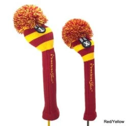 RocketTour Red Base Rugby Stripe Pom Pom Headcover 7 RocketTour Red Base Rugby Stripe Pom Pom Headcover -Lightning Golf Shop ROC0006 6d