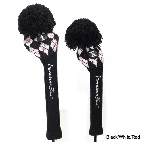 RocketTour Argyle Pom Pom Headcover 1 RocketTour Argyle Pom Pom Headcover