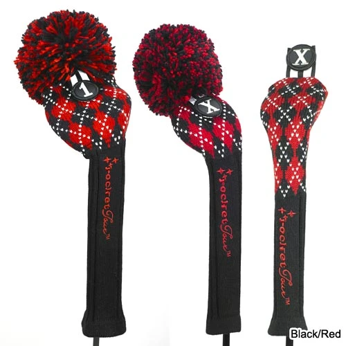 RocketTour Argyle Pom Pom Headcover 2 RocketTour Argyle Pom Pom Headcover - Image 2