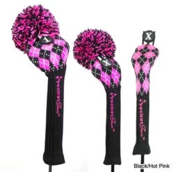 RocketTour Argyle Pom Pom Headcover 11 RocketTour Argyle Pom Pom Headcover -Lightning Golf Shop ROC0008 8e