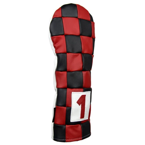 Rose & Fire Checkered Premium USA Leather Headcover 2 Rose & Fire Checkered Premium USA Leather Headcover - Image 2