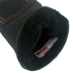Rose & Fire Black Raw Denim Headcover Set 7 Rose & Fire Black Raw Denim Headcover Set -Lightning Golf Shop RSF0045 45e