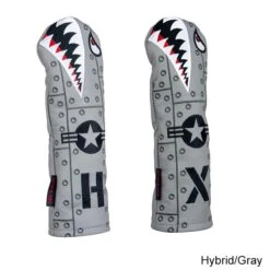 Rose & Fire Bomber/Warhawk Premium USA Leather Headcover -Lightning Golf Shop RSF0054d