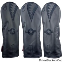 Rose & Fire Bomber/Warhawk Premium USA Leather Headcover -Lightning Golf Shop RSF0054i